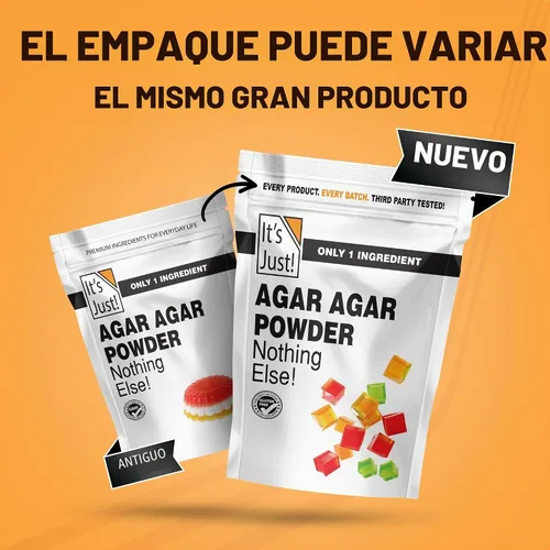 Vista 8 de It's Just - Agar Agar polvo 6 onzas, sustituto de gelatina vegana, espesante 100% vegetal, sin sabor, sin transgénicos