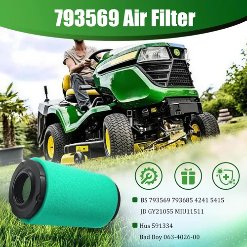 Vista 2 de 793569 Filtro de aire 793685 Kit de afinación de prefiltro para B&S 33R877 31Q777 331777 Craftsman LT2000 YT3000 JD GY21055 MIU11511 LA115 LA125