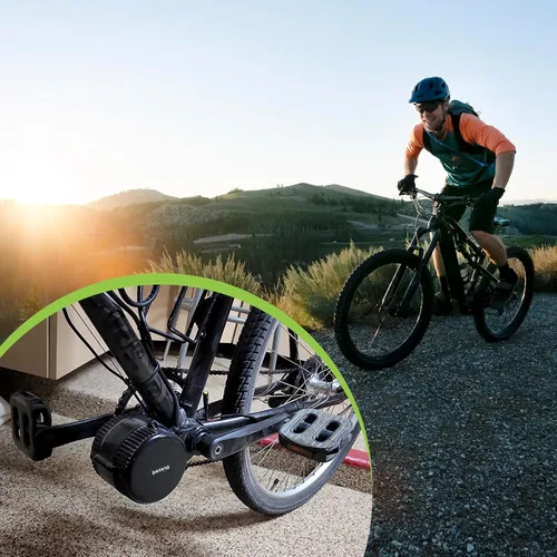 Vista 7 de BAFANG Brazo de manivela de 6.693 in bicicleta eléctrica agujero de diamante manivela motor medio bielas piezas esenciales accesorio motor medio