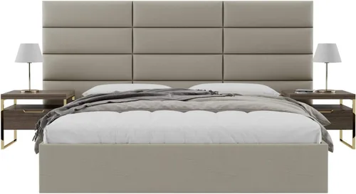 Vista 139 de Vänt - Paneles tapizados de cabecera para montar en la pared, diseño Elizabeth, 120 x 46 pulgadas, configuración de 16 paneles individuales