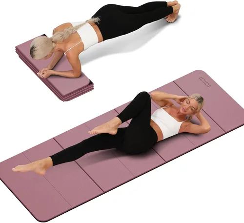 Vista 10 de Foldable Yoga Mat 8mm No-Curl Edges