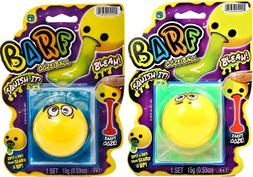 Vista 11 de JA-RU Barf Slime Toy Squishy Stress Balls para niños (1 bola antiestrés surtida) lanzar bolas de limo vómito. Juguete antiestrés. Divertidas bromas