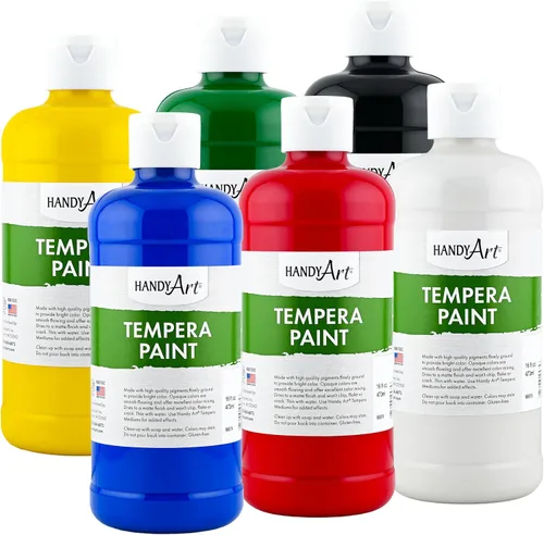 Vista 37 de Handy Art Pintura al temple premium, negro, botella de pinta de 16 oz