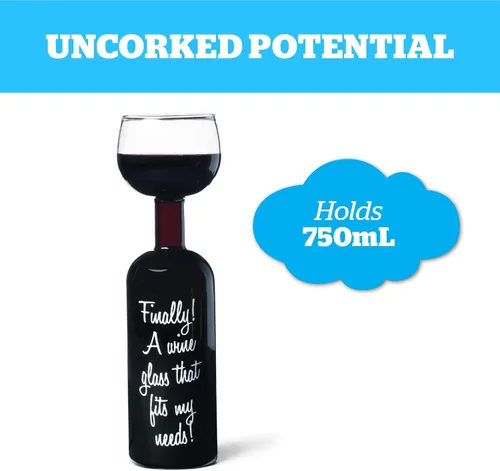 Vista 3 de BigMouth Inc Vaso de vino botella definitivo, con capacidad para una botella completa de 750 mililitros