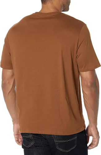Vista 3 de Tienda Essentials Camiseta de manga corta con cuello redondo para hombre, ajuste regular, paquete de 2