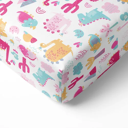Vista 10 de Bacati - Happy Monkeys - Juego de 2 sábanas bajeras clásicas súper suaves y transpirables 100% de muselina de algodón para cuna. Se adapta a