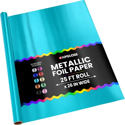 Vista 11 de Hygloss Products - Papel de aluminio metálico brillante, hojas de 20 x 26 pulgadas para artes, manualidades y envoltura de Navidad
