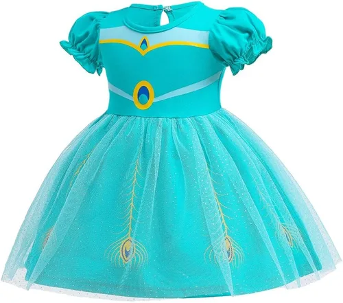Vista 10 de REXREII Disfraces de princesa para Halloween, carnaval, Navidad, cumpleaños, concurso, fiesta, verano, vestido de tul