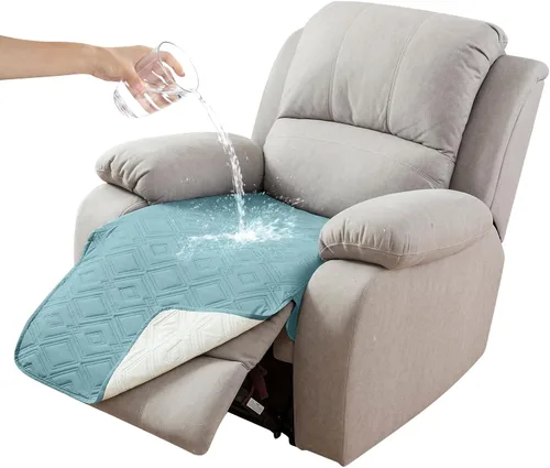 Vista 56 de Genina Juego de 2 Fundas de Reposabrazos para Sofá 100% Impermeables, Fundas para Reposabrazos de Sofá, Sillón, Protectores Antideslizantes