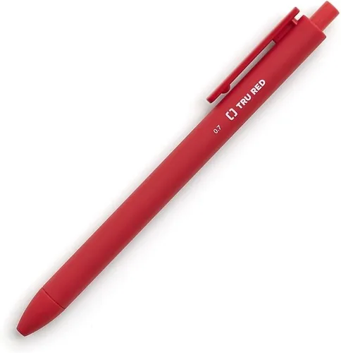 Vista 3 de STAPLES TRU RED Bolígrafos de gel retráctiles, punta media de 0.028 in, colores de tinta surtidos, paquete de 5 bolígrafos de secado rápido