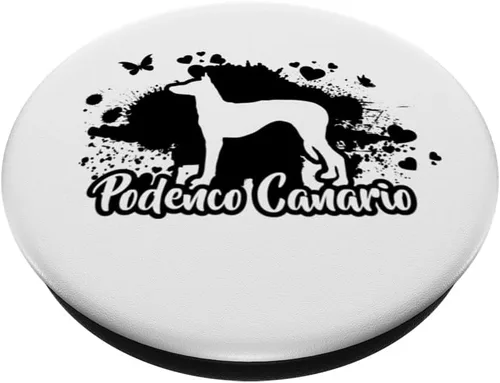 Vista 2 de Funny Proud Podenco Canario dog mom funny dog PopSockets Swappable PopGrip