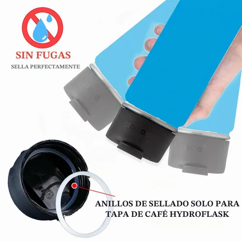 Vista 2 de Greant 6 piezas de juntas tóricas de repuesto para tapa Hydroflask, sello de goma para tapas de café de boca ancha Hydro Flask, junta de tapa