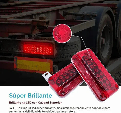 Vista 3 de Luces LED de remolque, luces traseras LED para RV, luces de freno para RV, luces traseras de freno, giro, parada para cámper con luces traseras