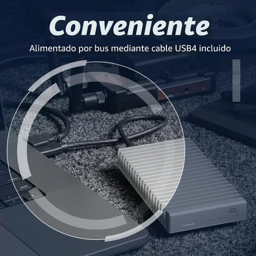 Vista 6 de OWC Express 1M2 80G USB4 80Gb/s Caja portátil NVMe M.2 SSD