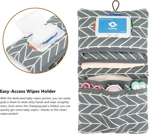 Vista 3 de Lmbabter Organizador extraíble para bolsa de bebé, bolsa de pañales con 6 bolsillos en total, bolso y bolsa de mano para mujeres, mamás, enfermeras