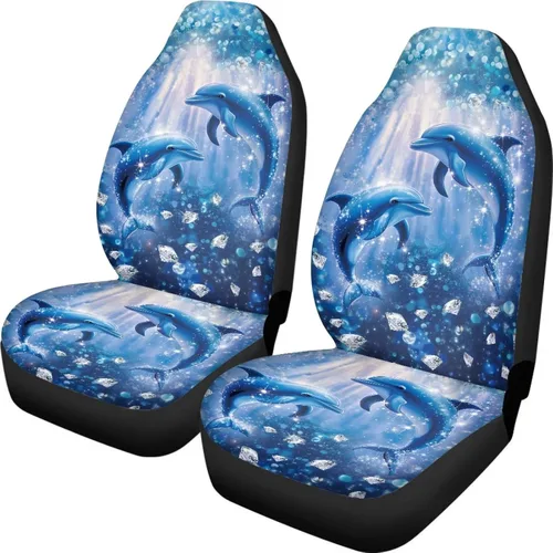 Vista 36 de Talayituse - Funda de asiento de coche con estampado de salpicaduras de pintura de la bandera americana, funda de asiento de cubo para vehículo, 4