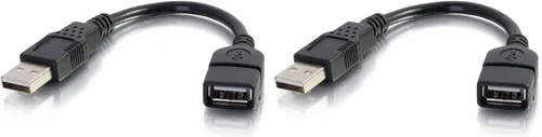 Vista 12 de C2G Cable de extensión USB largo, Cable USB, Cable USB A a A, Negro, 16 pies (4.87 metros), Cables to Go 39010
