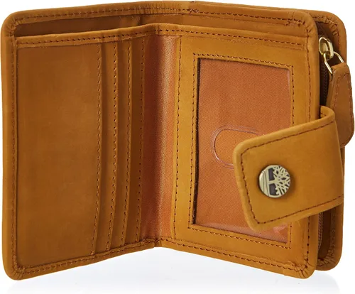 Vista 4 de Timberland Billetera de cuero RFID para mujer, Trigo (Nubuck)
