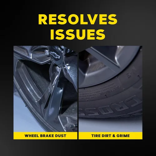 Vista 3 de Meguiar's Hot Rims Limpiador Espumoso de Llantas y Neumáticos - Combina un Limpiador de Llantas y Neumáticos en Un Solo Producto que Elimina