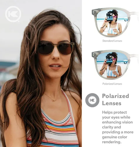 Vista 4 de Knockaround Paso Robles Polarized Square Sunglasses for Men & Women - Trendy Sunglasses - UV400 Protection