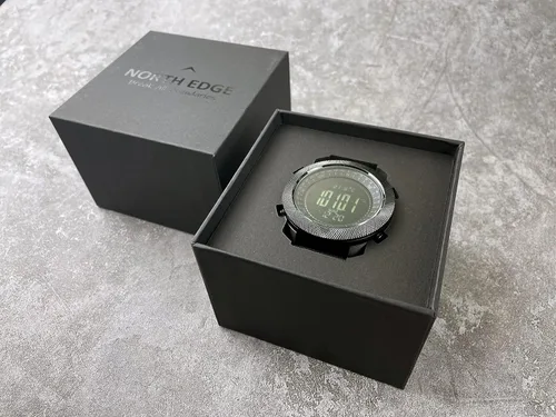 Vista 9 de North Edge Apache - Relojes deportivos tácticos para hombres, relojes digitales sólidos de supervivencia al aire libre con brújula militar sólida