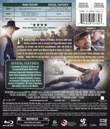 Vista 2 de Appaloosa Blu-ray
