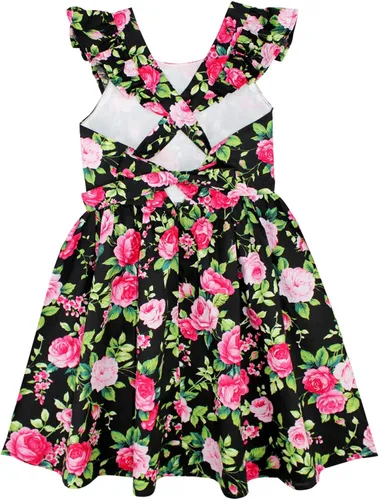 Vista 265 de Vestido de verano para niña, de algodón, con diseño floral
