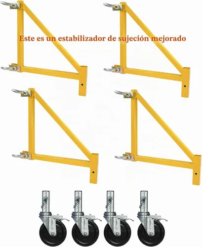 Vista 3 de CBMScaffold - Torre de andamio multiusos, cuadrada, estilo panadero, con abrazadera mejorada en paquete de soporte de 18 pulgadas, capacidad de 12
