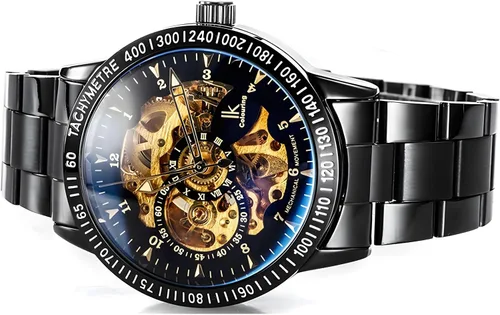 Vista 3 de Carrie Hughes Mens Steampunk Photochromic-Mirror Stainless Steel Automatic Watch 98226