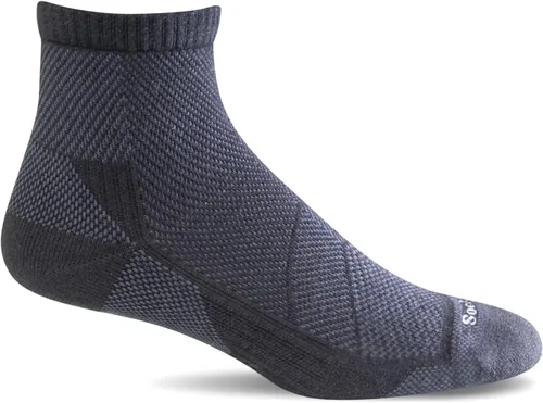 Vista 4 de Sockwell Men's Elevate Quarter Moderate Compression Sock Gris claro