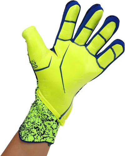 Vista 2 de Guantes de portero de fútbol, látex grueso antideslizante y transpirable, guantes de competición de entrenamiento de amortiguación premium