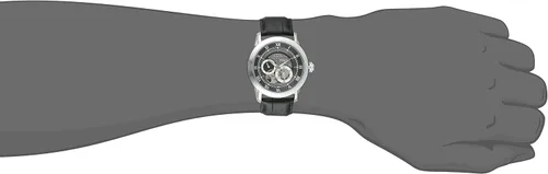 Vista 5 de Bulova Reloj automático clásico para hombre Sutton de 4 manos, subesfera de 24 horas, apertura abierta, auto-reloj, parte trasera de exhibición