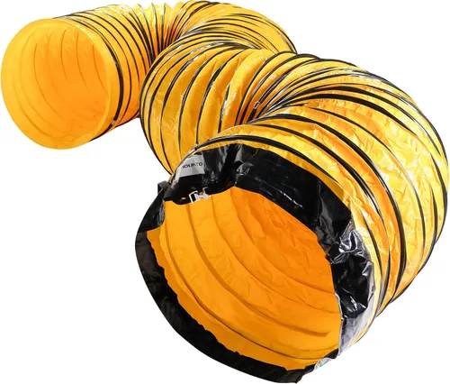 Vista 2 de Manguera de conducto flexible de PVC MOUNTO de 25 pies para ventilador de escape (8 pulgadas sin bolsa)