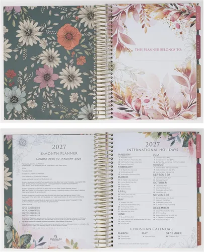 Vista 4 de Christian Art Gifts Agenda semanal 2026-2027: planes diarios/mensuales de be still