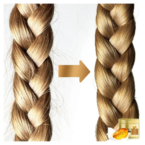 Vista 2 de Pantene Pro-V Keratin Reconstruct - Mascarilla capilar para cabello seco y dañado, 10.1 fl oz, cuidado de brillo