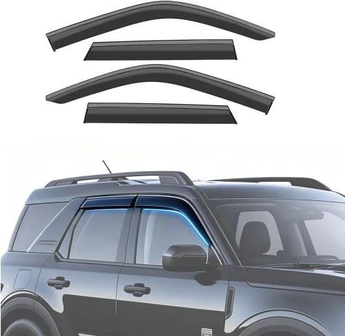 Vista 20 de Protector de lluvia adhesivo compatible con Toyota RAV4 2019-2025, protector de parabrisas de policarbonato, deflector de viento para ventana