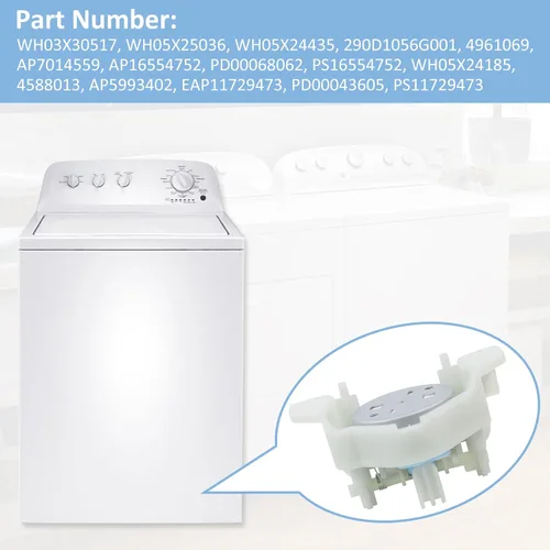 Vista 3 de Nuevo conjunto de actuador de cambio de modo de lavadora WH03X30517 WH05X25036 actualizado