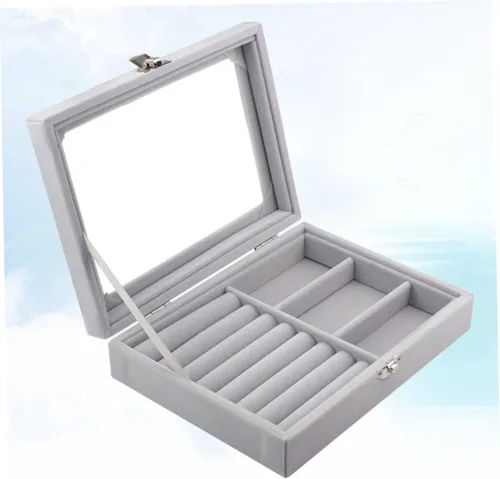 Vista 5 de Box For Women Earrings Display Holder Jewelry Storage Organizer Travel Jewelry Case Ring Storage Case Travel Jewelry Organizer Necklace Organizer