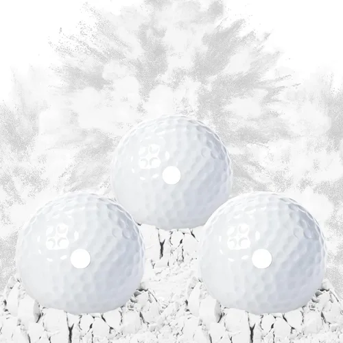 Vista 2 de THIODOON 3 Pack Exploding Balls for Golf Party Gender Reveal Prank Funny Joke for Golfers - 3 Piece Set (3 White/Blue & Pink & White)