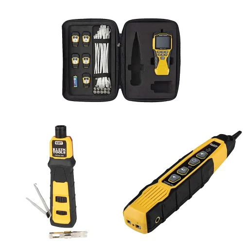 Vista 11 de Klein Tools VDV501-851 Kit de probador de cables y herramienta de perforación de impacto con hoja 66/110 y Klein Tools VDV226-110 Trinquete modular