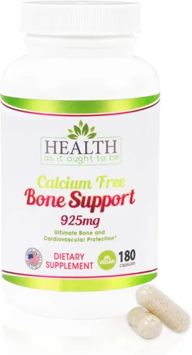 Vista 6 de Health As It Ought To Be Suplemento de apoyo óseo sin calcio Máxima protección ósea y cardiovascular 90 cápsulas