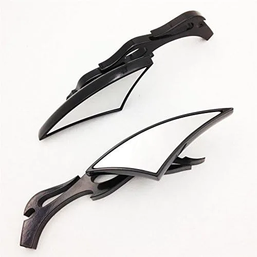 Vista 5 de SMT-Blade Spear - Mini espejos laterales compatibles con Harley Black Nuevo [B00RW3OHFW]