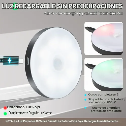 Vista 5 de DWEPTU Luz Nocturna con Sensor de Movimiento Paquete de 2 Luces LED Nocturnas, Sensor de Movimiento del Atardecer al Amanecer para Dormitorio, Baño