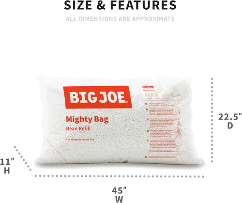 Vista 3 de Big Joe Relleno de granos de poliestireno para pufs o manualidades, 100 litros