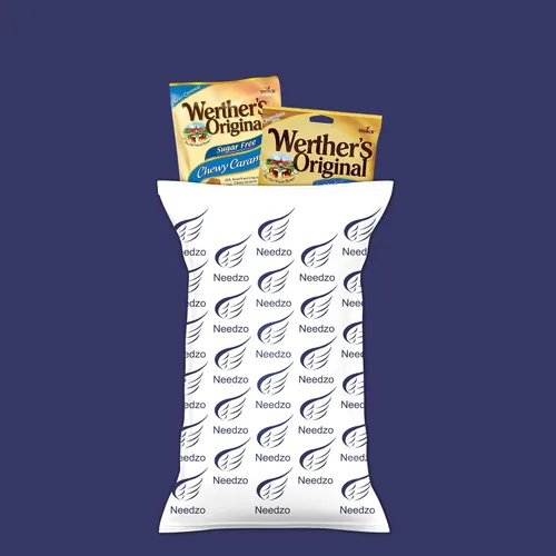 Vista 4 de Needzo Werther's Original - Paquete de caramelos masticables sin azúcar y caramelo de chocolate, bolsa compartible con caramelos envueltos