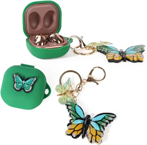 Vista 4 de Funda para Samsung Galaxy Buds FE(2023) / Buds2 Pro (2022) / Buds 2 (2021) / Buds Pro (2021) / Buds Live (2020) auriculares con cordón para muñeca