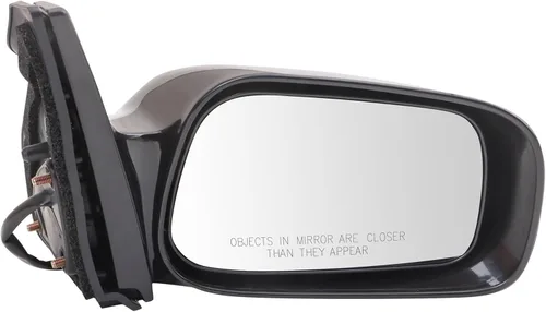 Vista 11 de TRQ Cubierta cromada del espejo manual del lado del pasajero, acabado liso para Volvo VNL 2004-2014