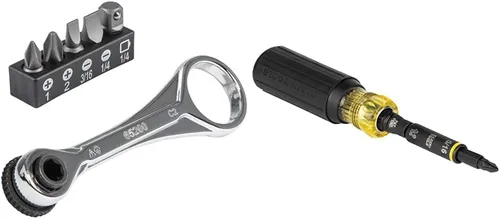 Vista 9 de Klein Tools Juego de mini trinquete de 5 piezas y juego de destornilladores electrónicos 4 en 1