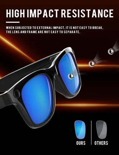Vista 5 de 1.6MM Polarized Replacement Lenses for Ray-Ban Meta RW4006 / RW4008 Negro carbón - Policarbonato polarizado