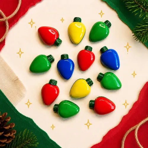Vista 9 de Botones en abundancia 36 piezas de botones de luz de Navidad para Luces de Navidad